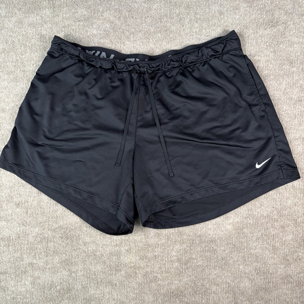 Nike Dri-FIT Flex Womens XL‎ Black Running Shorts Athletic Workout Gym